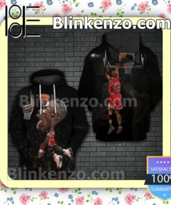 Funny Michael Jordan Throw The Ball Into The Basket Custom Womens Hoodie