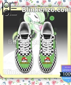 Gardevoir Checkerboard Pokemon Nike Air Force Sneakers a