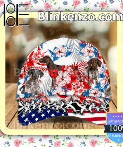 German Shorthaired Pointer American Flag Classic Caps