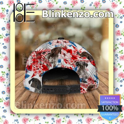 German Shorthaired Pointer American Flag Classic Caps a