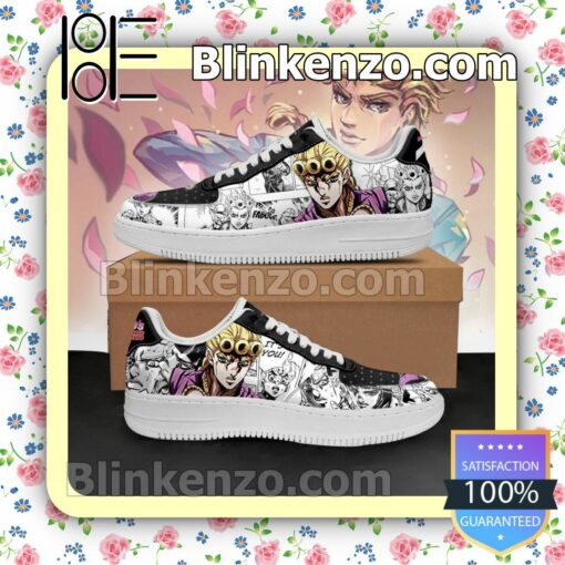 Giorno Giovanna Manga JoJo's Anime Nike Air Force Sneakers