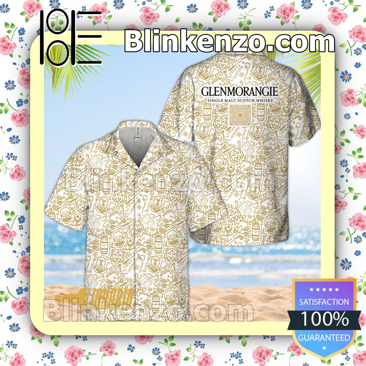 Glenmorangie Doodle Art Beach Shirts