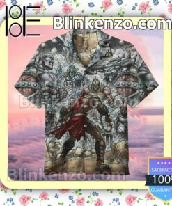 God Of War Kratos Vs Medusa Minotaur Short Sleeve Shirts