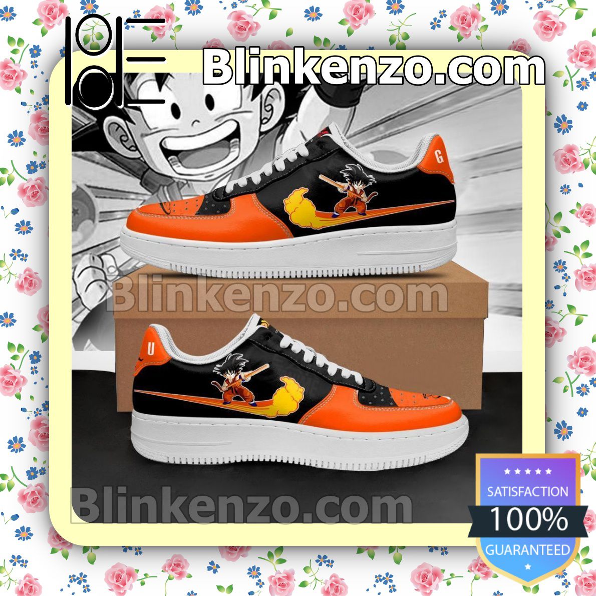 Only For Fan Goku Chico Dragon Ball Anime Nike Air Force Sneakers