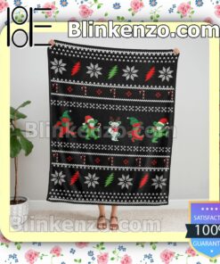 Grateful Dead Jingle Bears Christmas Soft Cozy Blanket