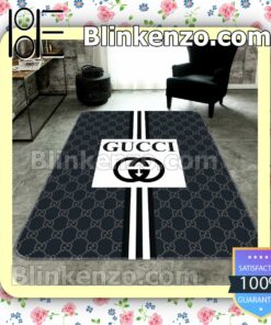 Gucci Big Logo In White Square Navy Carpet Runners
