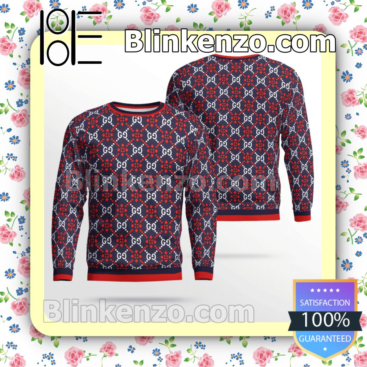 Very Good Quality Gucci GG Star Logo Mens Sweater