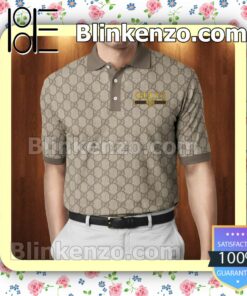 Gucci Gg Monogram Luxury Brand Custom Polo Shirt