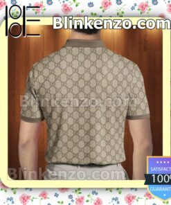 Gucci Gg Monogram Luxury Brand Custom Polo Shirt a