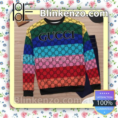 Gucci Multicolor Stripe Mens Sweater c