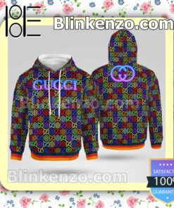 Gucci Psychedelic Multicolor Custom Womens Hoodie