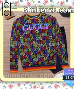 Gucci Psychedelic Multicolor Mens Sweater c