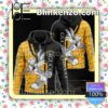 Gucci With Bugs Bunny Black And Yellow Full-Zip Hooded Fleece Sweatshirt