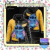 Gucci With Stitch Ohana Full-Zip Hooded Fleece Sweatshirt