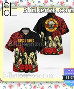 Guns N' Roses 2022 Tribal Casual Button Down Shirts