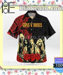 Guns N' Roses 2022 Tribal Casual Button Down Shirts b