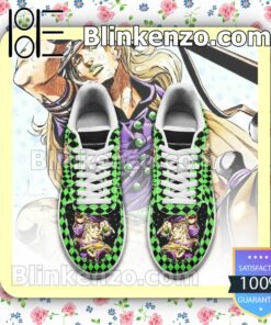 Gyro Zeppeli JoJo's Anime Nike Air Force Sneakers a