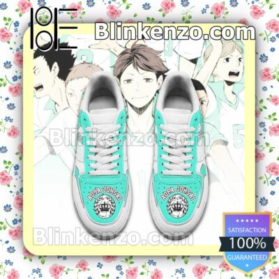 Haikyuu Aobajohsai High Uniform Haikyuu Anime Nike Air Force Sneakers a