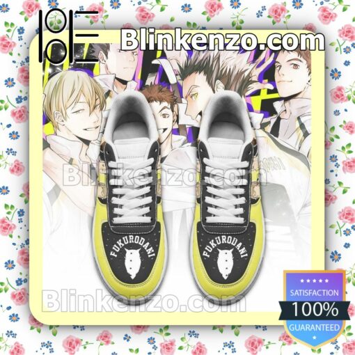Haikyuu Fukurodani Academy Team Haikyuu Anime Nike Air Force Sneakers a