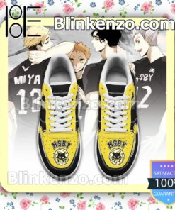 Haikyuu MSBY Black Jackals Uniform Haikyuu Anime Nike Air Force Sneakers a