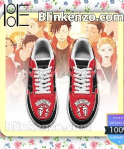 Haikyuu Nekoma High Uniform Haikyuu Anime Nike Air Force Sneakers a
