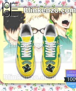 Haikyuu Nohebi Academy Uniform Haikyuu Anime Nike Air Force Sneakers a