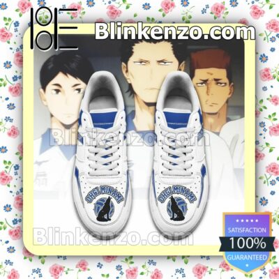 Haikyuu Ohgiminami High Uniform Haikyuu Anime Nike Air Force Sneakers a