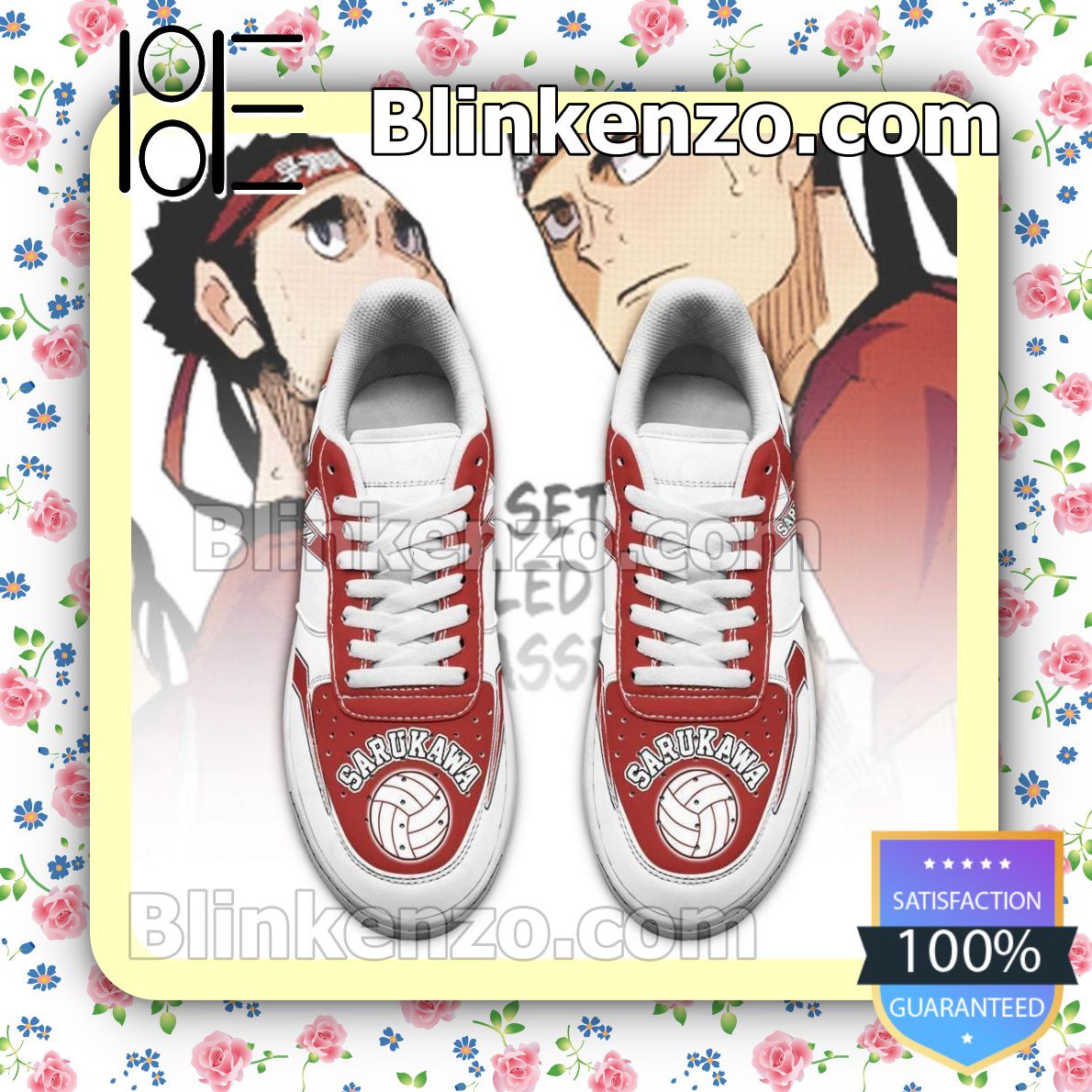 Limited Edition Haikyuu Sarukawa Tech High Uniform Haikyuu Anime Nike Air Force Sneakers