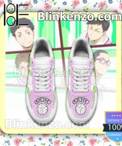 Haikyuu Shinzen High Uniform Haikyuu Anime Nike Air Force Sneakers a