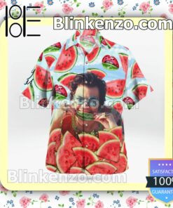 Harry Styles Watermelon Casual Button Down Shirts b