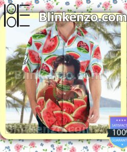 Harry Styles Watermelon Casual Button Down Shirts c