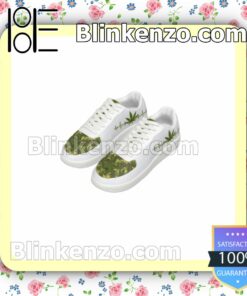 Heart Beat Green Cannabis Weed Mens Air Force Sneakers y