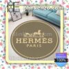 Hermes Paris Luxury Brand Light Brown Round Carpet Runners