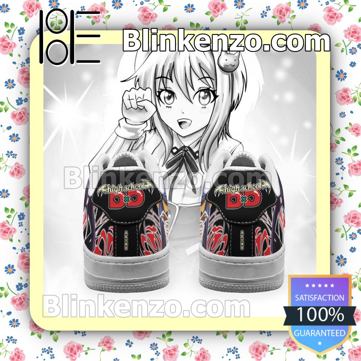 Great Quality High School DxD Koneko Anime Nike Air Force Sneakers