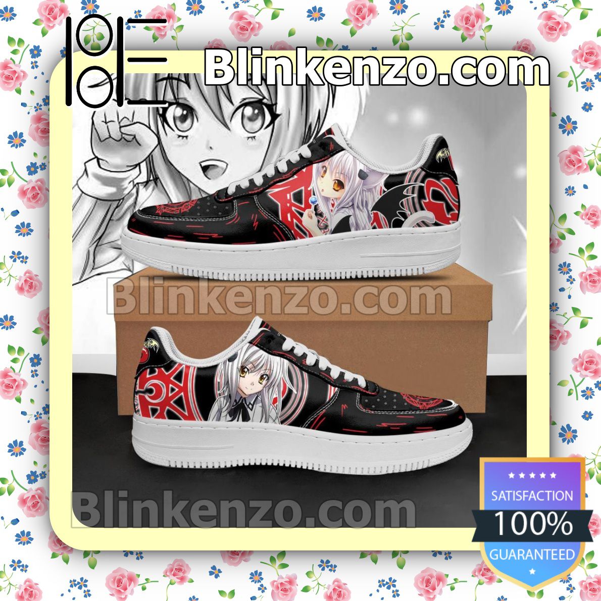 Funny Tee High School DxD Koneko Anime Nike Air Force Sneakers