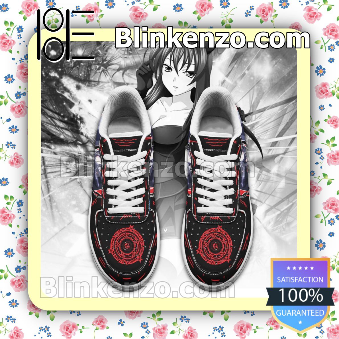Funny Tee High School DxD Raynare Anime Nike Air Force Sneakers