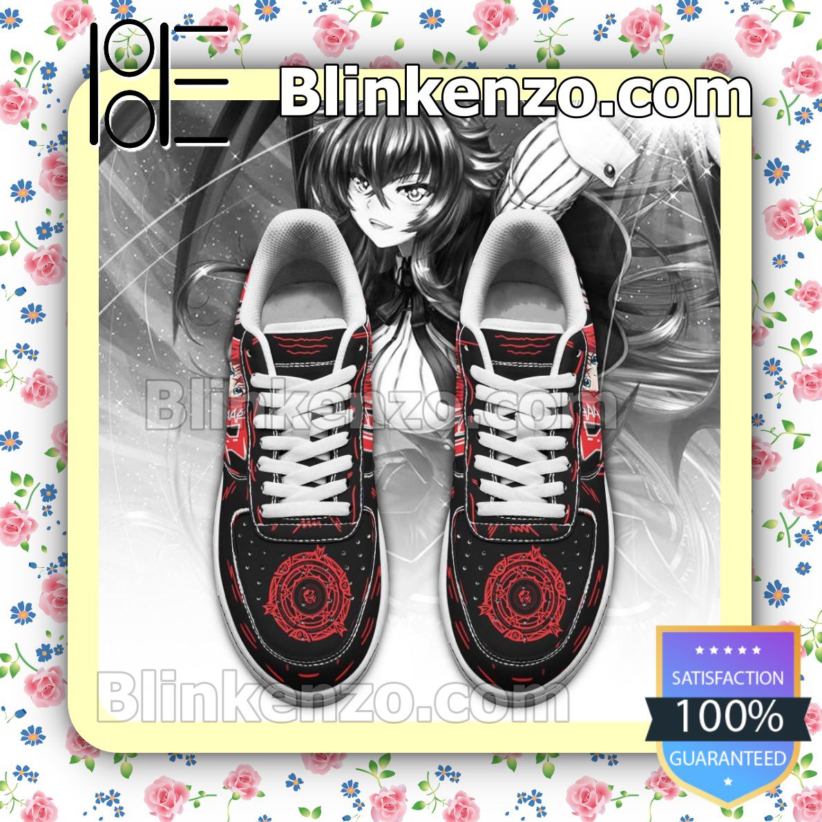 Only For Fan High School DxD Rias Anime Nike Air Force Sneakers