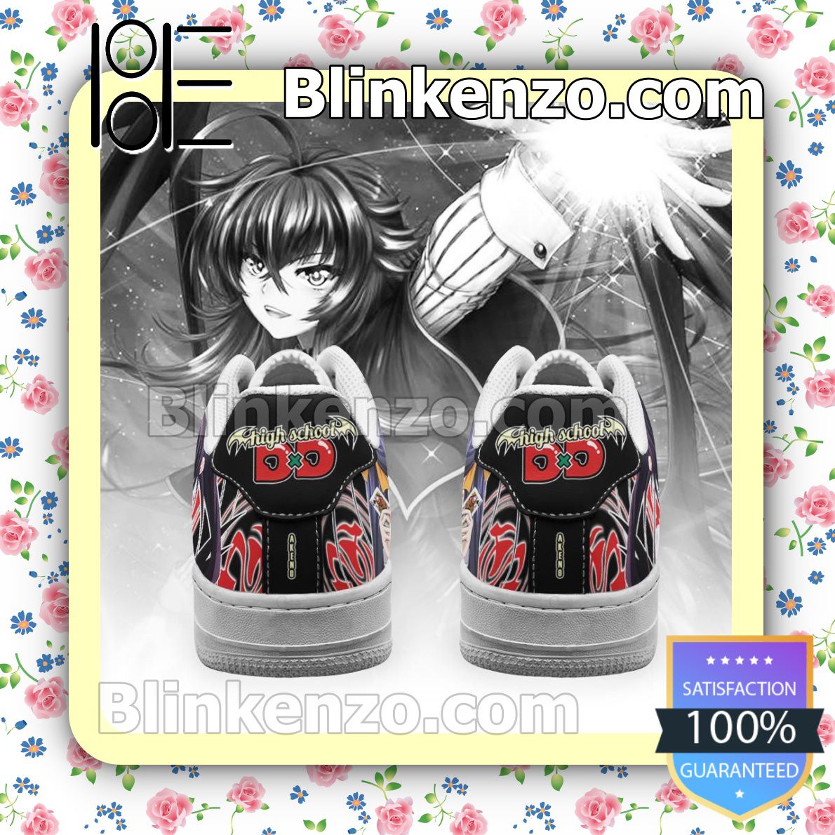 Awesome High School DxD Rias Anime Nike Air Force Sneakers