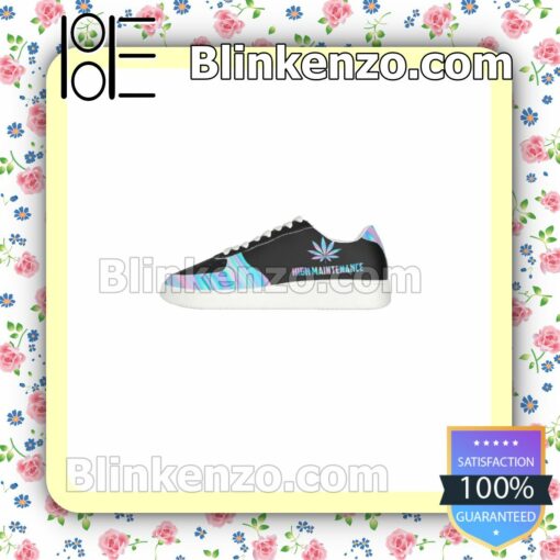 Hologram High Maintanance Cannabis Weed Mens Air Force Sneakers x