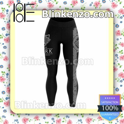 House Stark Winter Is Coming Game Of Thrones Black Workout Leggings