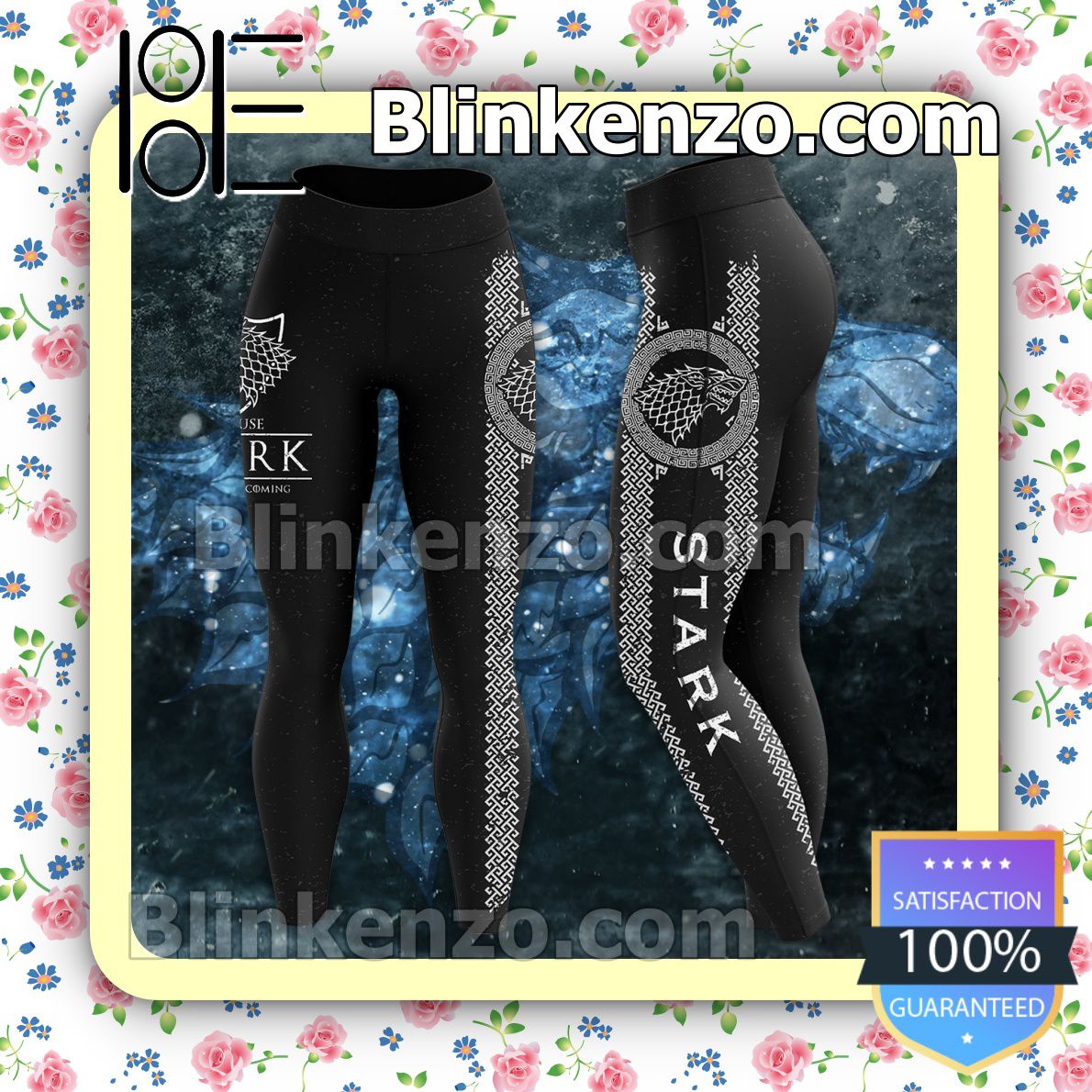 Drop Shipping House Stark Winter Is Coming Game Of Thrones Black Workout Leggings