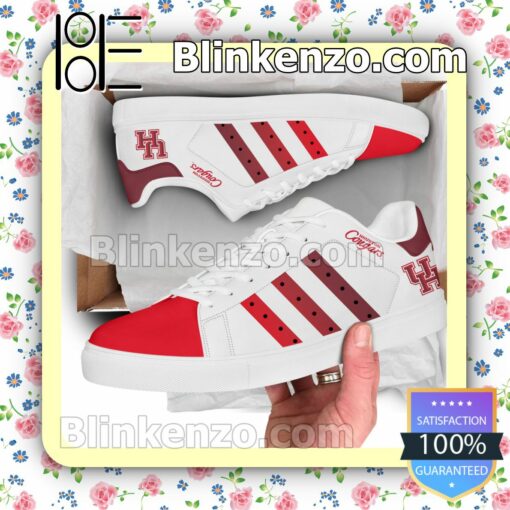 Houston Cougars Logo Print Low Top Shoes a