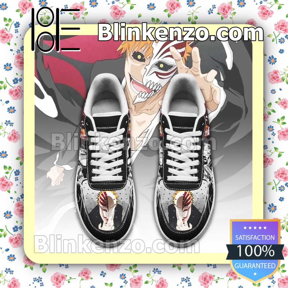 Father's Day Gift Ichigo Hollow Bleach Anime Nike Air Force Sneakers