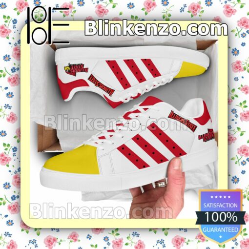 Illinois State Redbirds Logo Print Low Top Shoes a