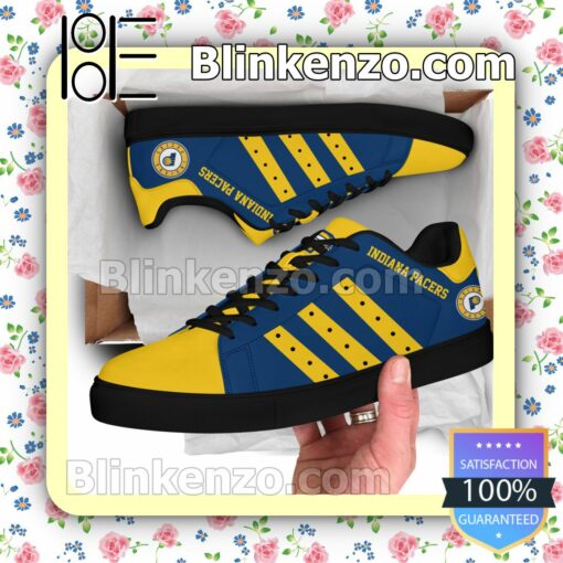 Indiana Pacers Logo Print Low Top Shoes