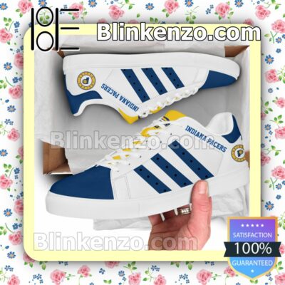 Indiana Pacers Logo Print Low Top Shoes a