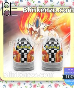Infernape Checkerboard Pokemon Nike Air Force Sneakers b