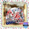 Irish Wolfhound American Flag Classic Caps