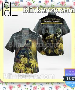 Iron Maiden A Matter Of Life & Death (2006) Tribal Casual Button Down Shirts