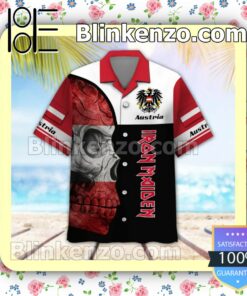 Iron Maiden Austria Legacy of the Beast World Tour 2022 Summer Beach Shirt a